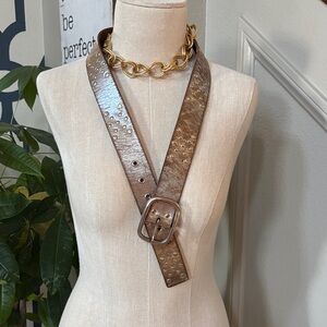 Bohemian, Beautiful Genuine leather Metallic Belt with Studs 🤩